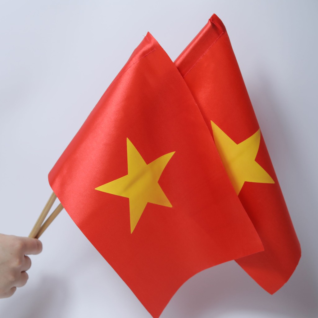 Lá cờ đỏ sao vàng cầm tay 15x20 cm Ocean Uniform | Shopee Việt Nam