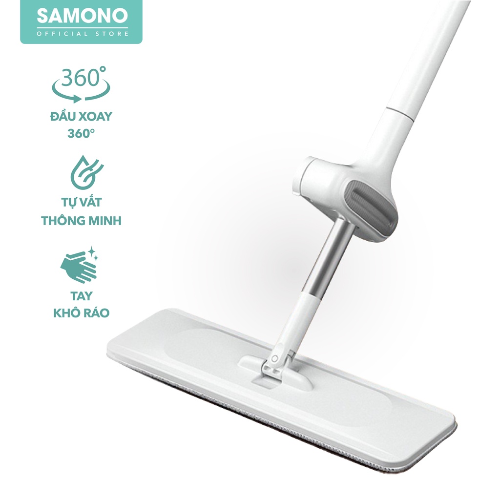 Cây lau nhà tự vắt thông minh SAMONO SCM002 đầu xoay 360 độ linh hoạt lau  mọi ngóc ngách - Bảo hành chính hãng | Shopee Việt Nam