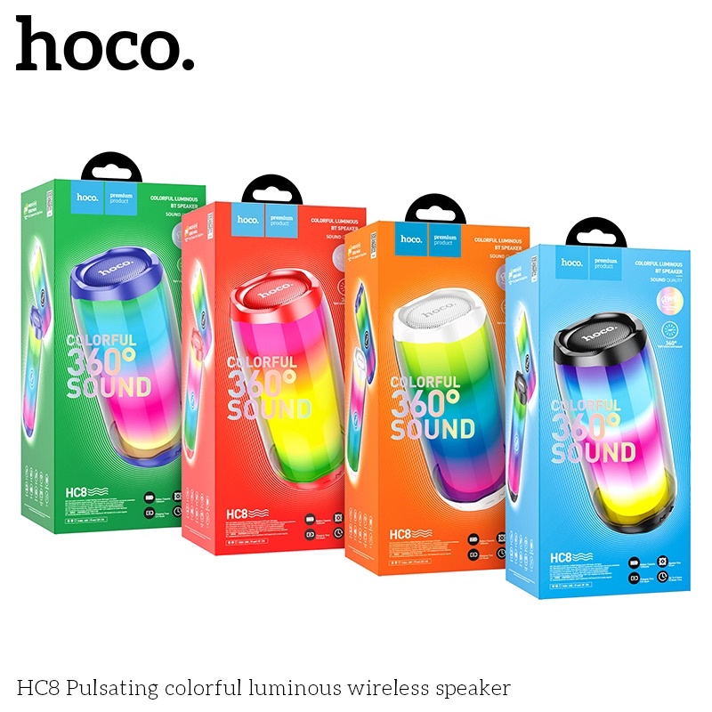 Loa hoco HC8 LED 360,hàng chính hãng bảo hành 12 tháng | Shopee Việt Nam