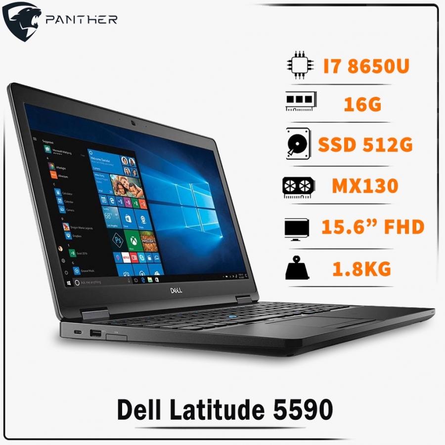 Laptop Cũ Dell Latitude 5590. Core i7. 8650U. RAM 16GB. SSD 512 (ĐẶT TRƯỚC 2 TIẾNG)