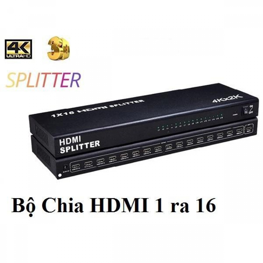 Bộ Chia 1 HDMI Ra 16 HDMI Chuẩn 4K (Đặt hàng báo trước 2 tiếng)