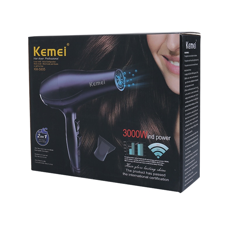 Kemei Km-5805 High Quality Eu Plug 220 Voltage Mini Portable Family Travel  Hair Dryer Family Essential Supplies Km-5805 - Hair Dryers - AliExpress