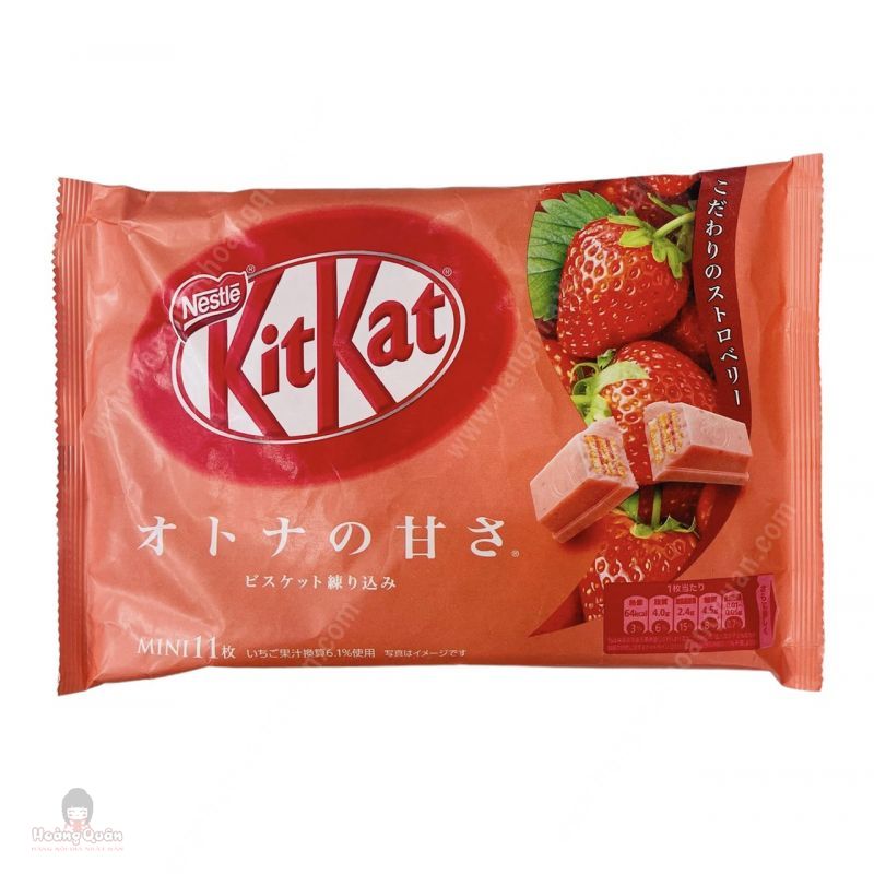 Kitkat Mini Chocolate Dâu 11 Miếng - 4902201180061 | Hoàng Quân - hàng nội  địa Nhật
