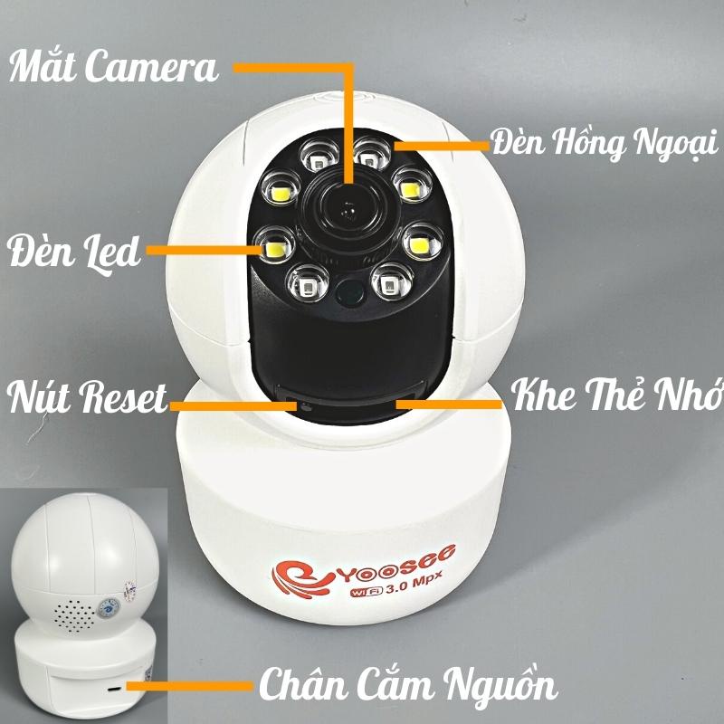 Camera Yoosee YS 2031 xoay 360 độ, có đèn hồng ngoại, Full HD 1080P - Camera  yoosee trong nhà | BH 6 Tháng | Shopee Việt Nam