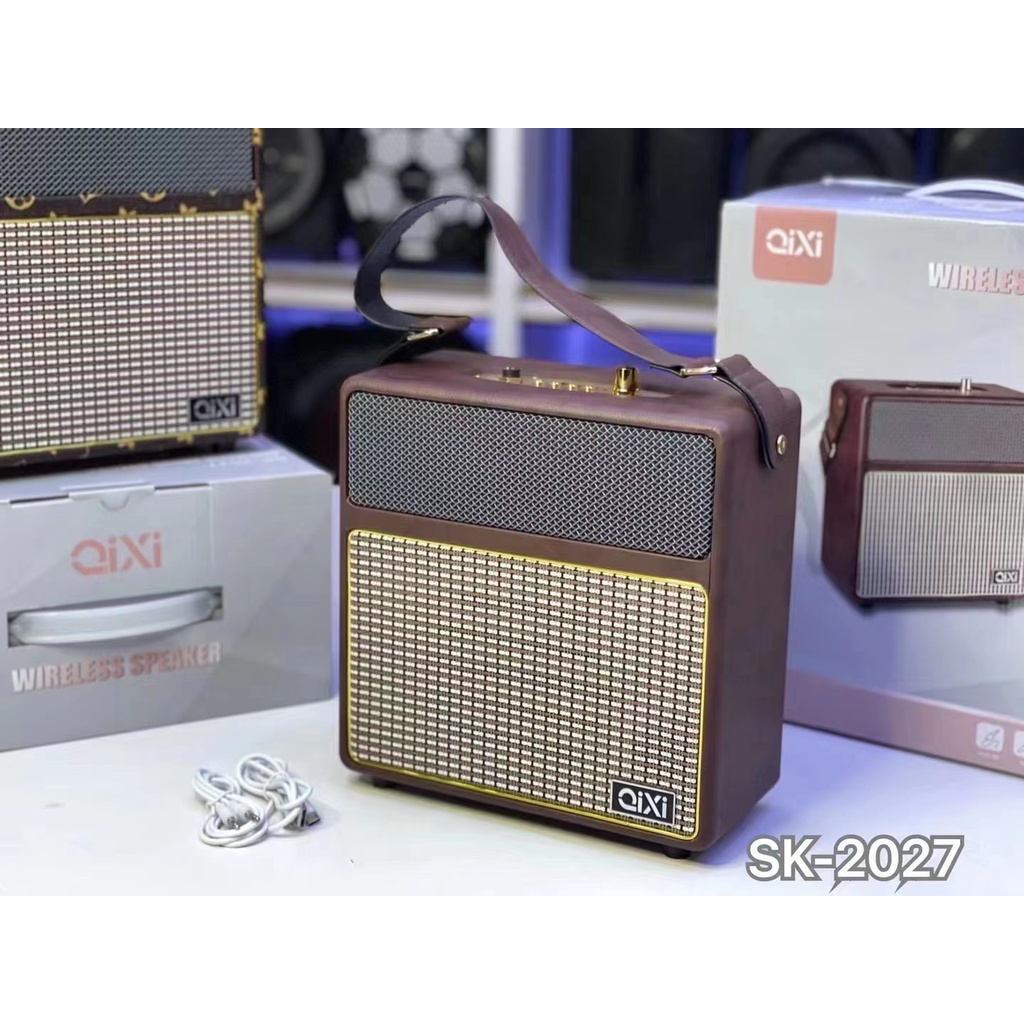 Loa Karaoke Bluetooth Qixi SK-2027 Micro Tích Hợp Cổng Micro 6.5 BH 12  tháng | Shopee Việt Nam