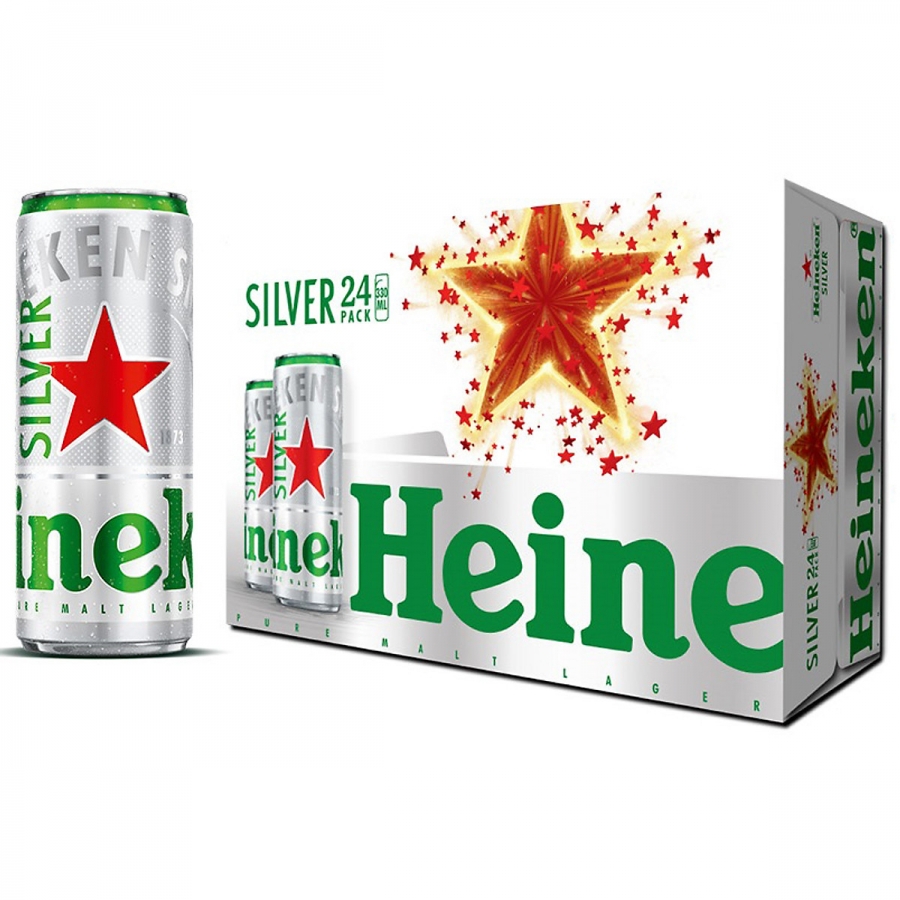 Thùng Bia Heineken 24 Lon cao 330ml mới