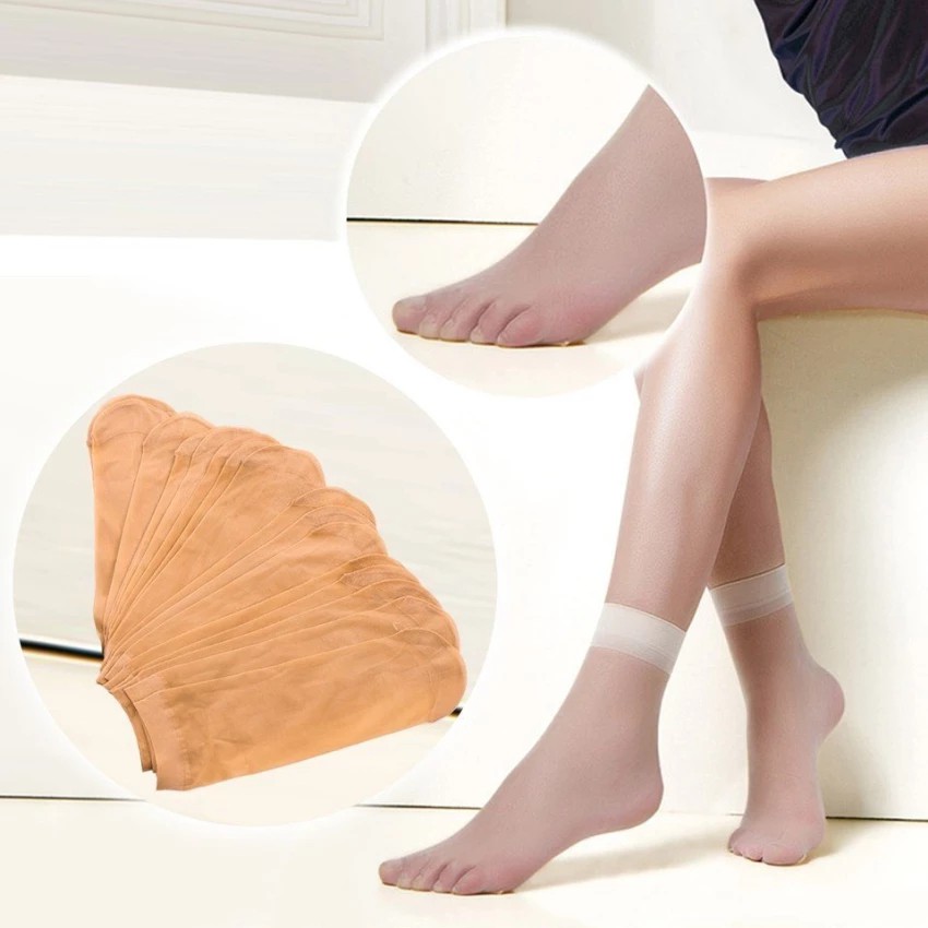 Bộ 10 đôi vớ mỏng da chân cho bạn gái | Shopee Việt Nam