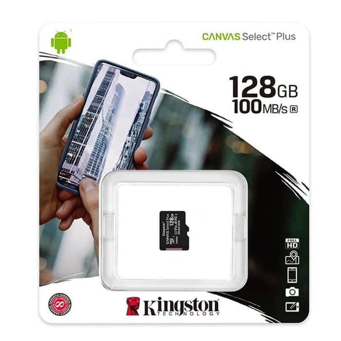 Jual Micro SD 128GB Kingston Canvas Select ORIGINAL 100% GARANSI LIFETIME |  Shopee Indonesia