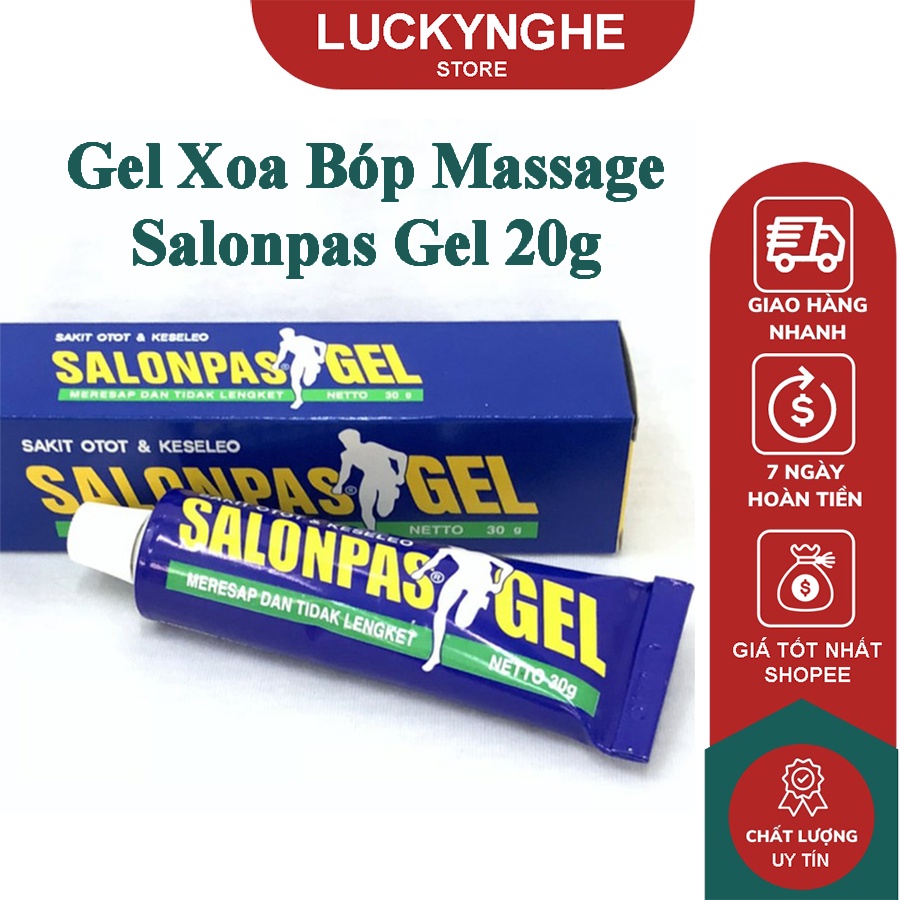 Gel Xoa Bóp Massage Salonpas Gel 20g | Shopee Việt Nam