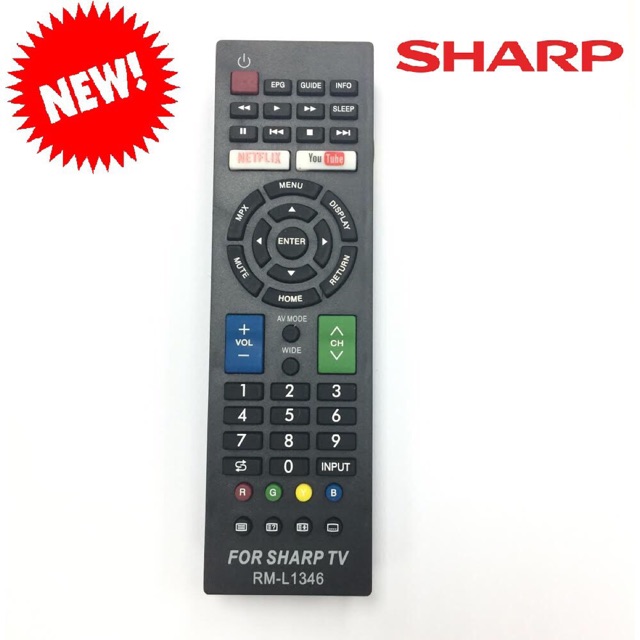 Remote/điều khiển SMART TV SHARP 1346 - E3 Audio Miền Nam