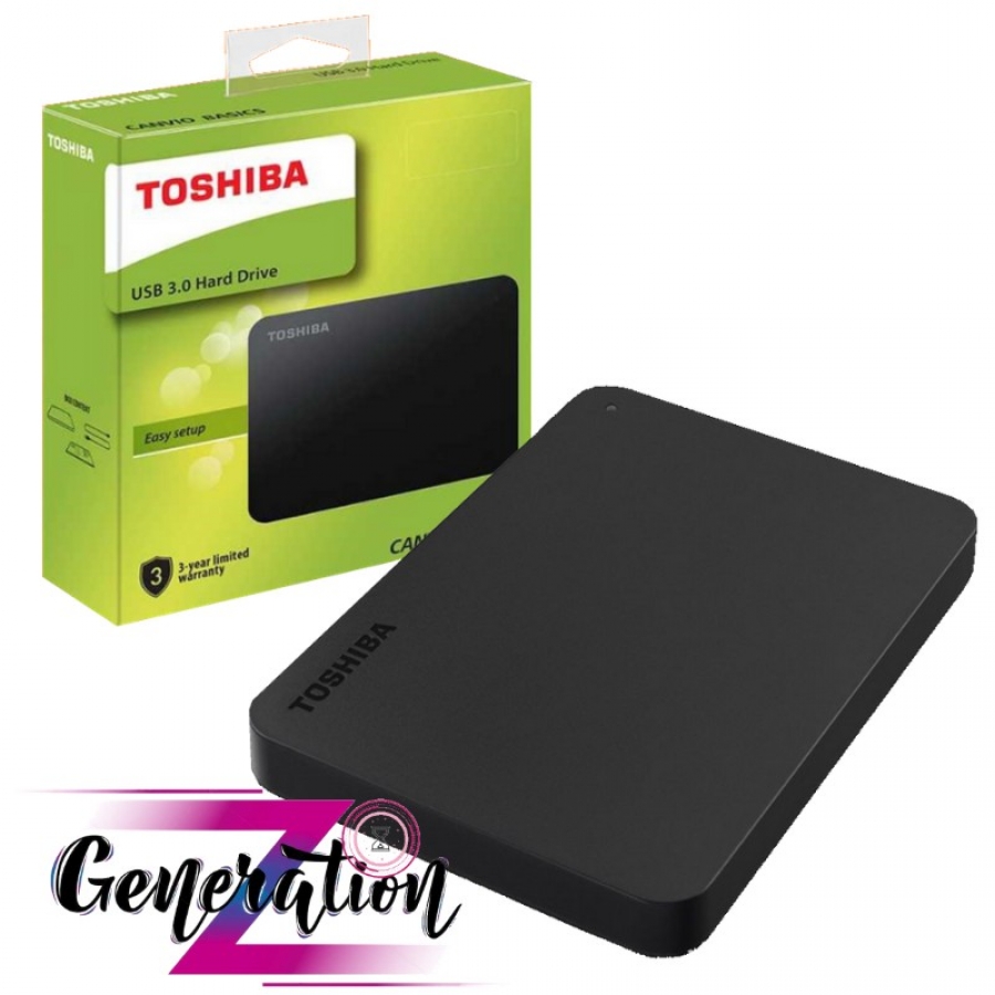 Box gắn HDD Toshiba Chuẩn Sata 2.5 - Usb 3.0 nhựa màu đen