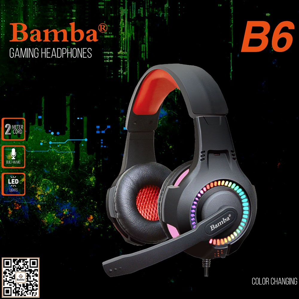 TAI NGHE BAMBA B6 LED RGB | Shopee Việt Nam