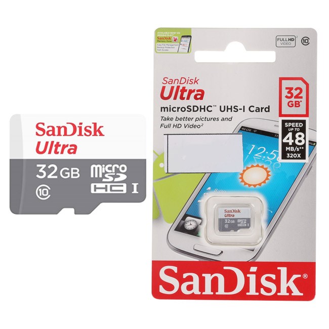 Thẻ Nhớ Micro SDHC SanDisk Ultra 32GB UHS-I - 48MB/s – Thế Giới Sáng Tạo
