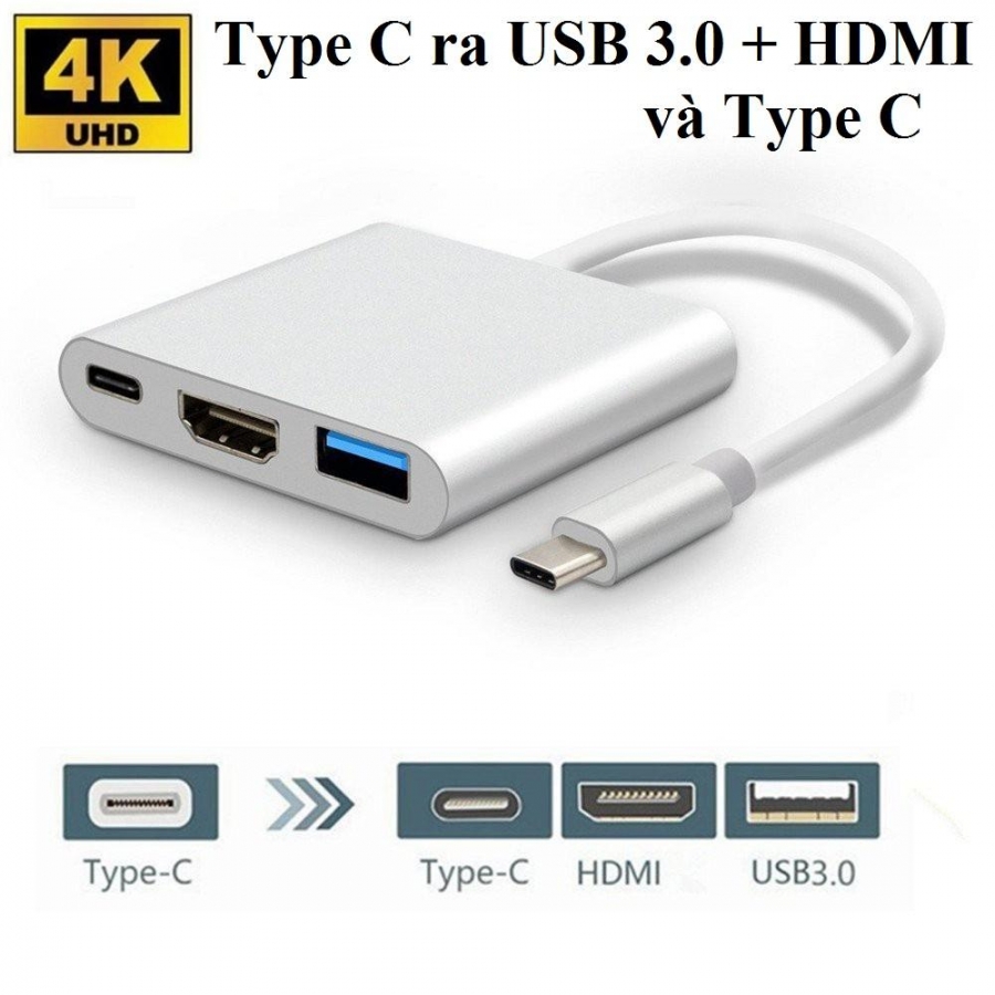 CÁP CHUYỂN TYPE-C RA (USB 3.0, HDMI, TYPE-C)