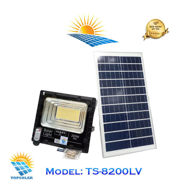 TS-8200LV Đèn Pha Năng Lượng Mặt Trời TOPSOLAR 200W Giá Rẻ | Đông Kim