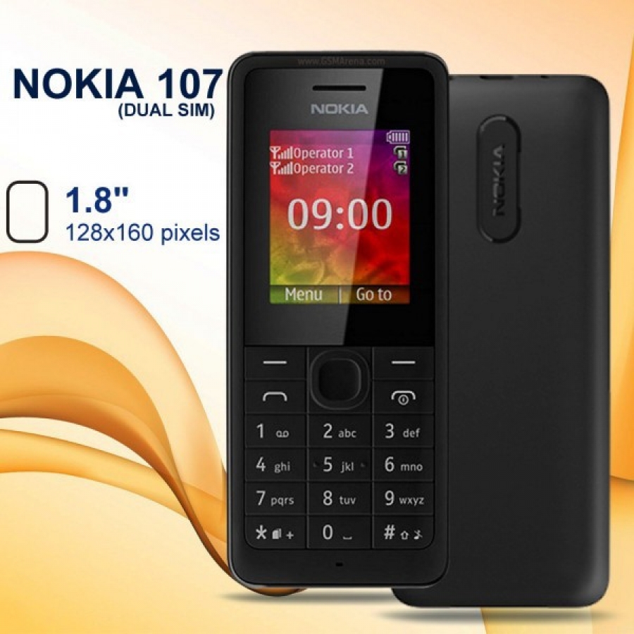 Điện Thoại Nokia 107, 2 Sim Chưa pin, sạc
