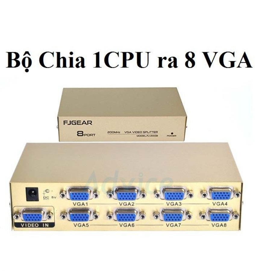 Hub 1 CPU ra 8 VGA 200mhz (1VGA ra 8VGA)