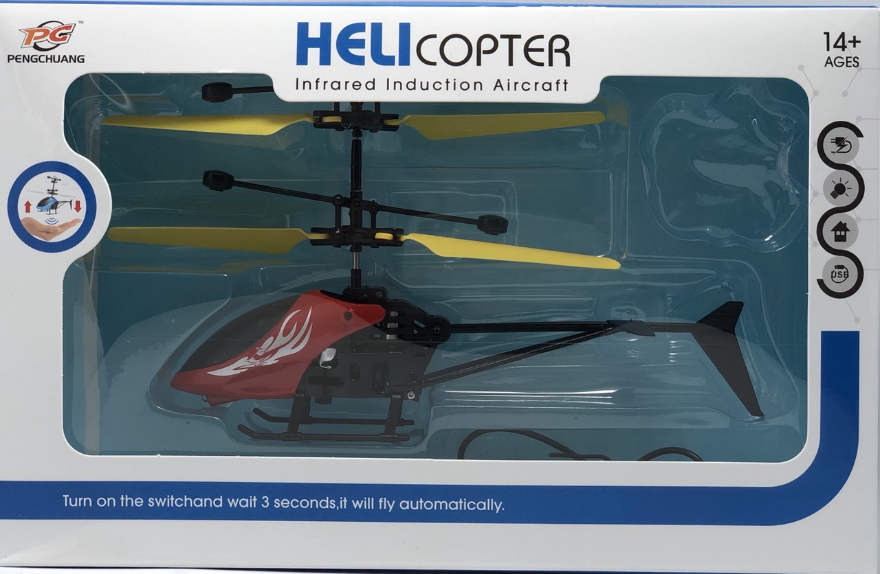 Máy bay helicopter có hộp đựng bằng nhựa máy bay trực thăng đồ chơi trẻ em