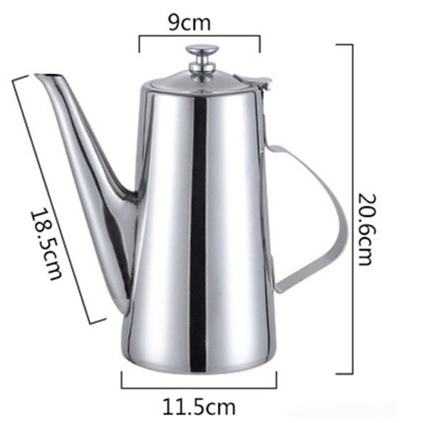 Bình trà cafe đa năng chất liệu inox, dung tích 1.5 lít để bàn