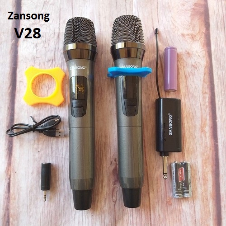 Bộ 2 mic đa năng ko dây Zansong v28