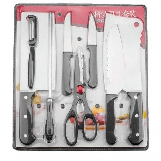 Bộ dao nhà bếp 8 chi tiết bằng thép không gỉ (T50) (Bộ)
