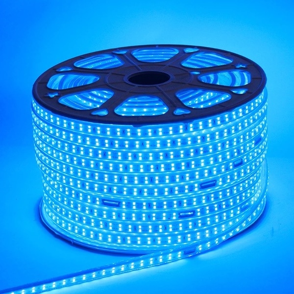 Dây đèn hắc màu xanh dương 10mm 2 hàng led (cuộn 100m)