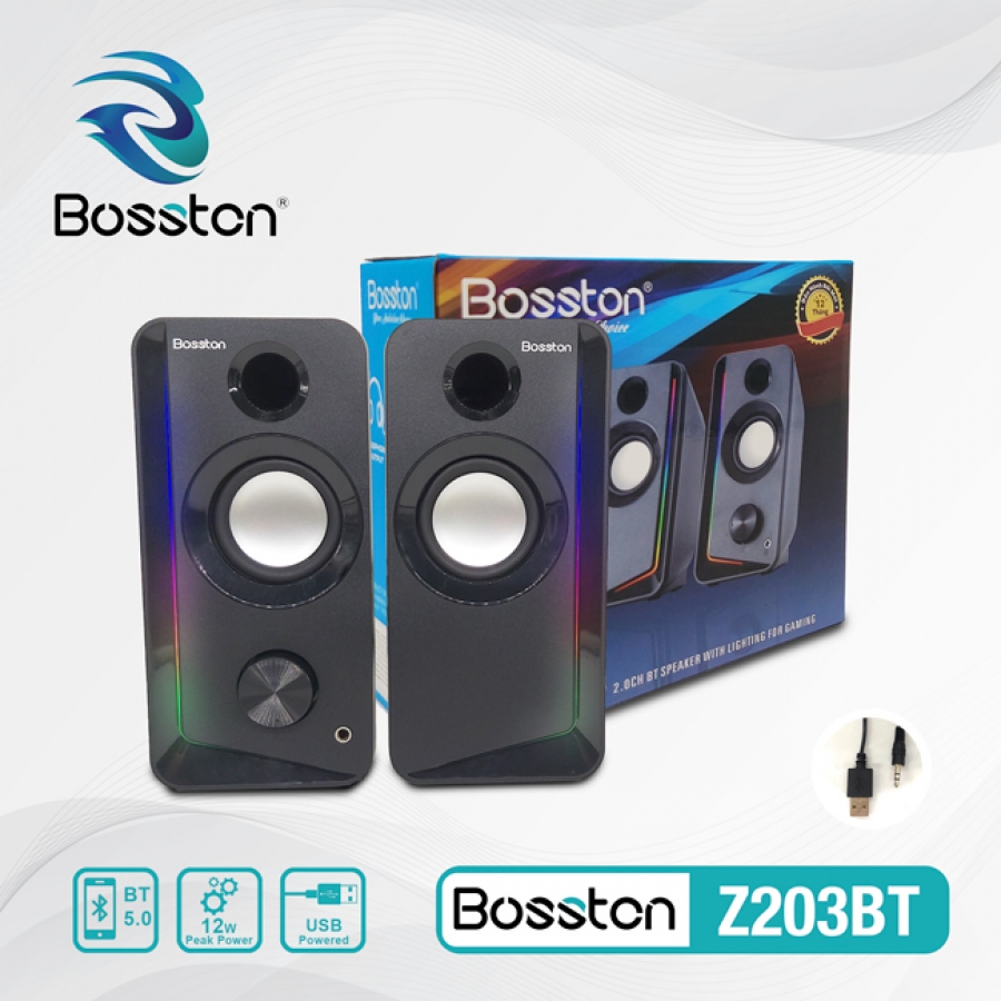 Loa 2.0 Bluetooth Bosston Z203BT LED