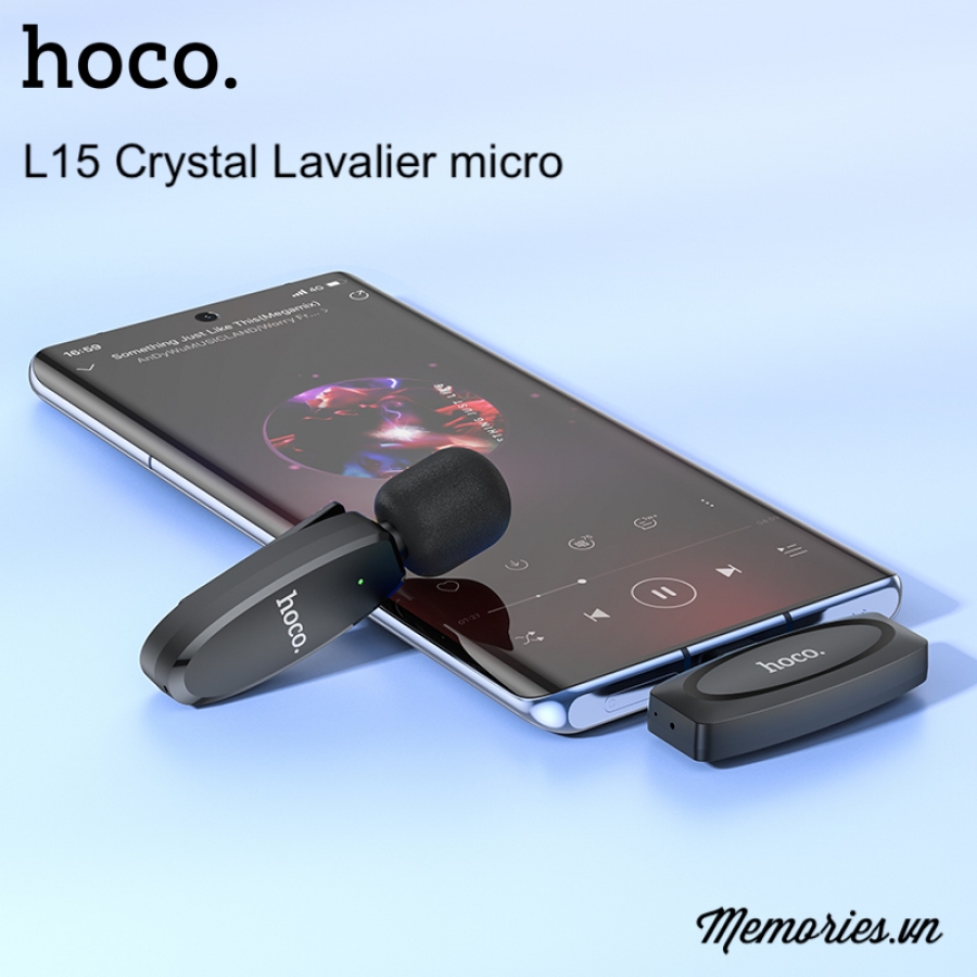 Micro thu âm không dây live stream Hoco L15 Type C