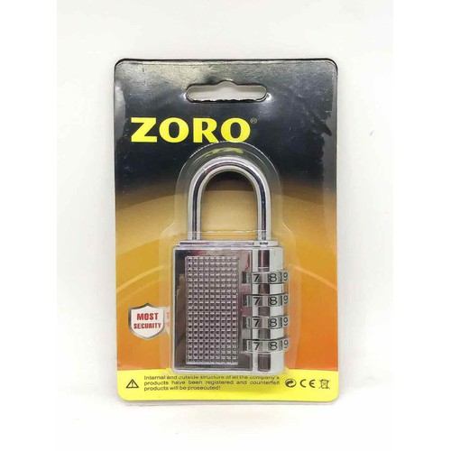 ổ khóa inox Zoro 4 số lớn