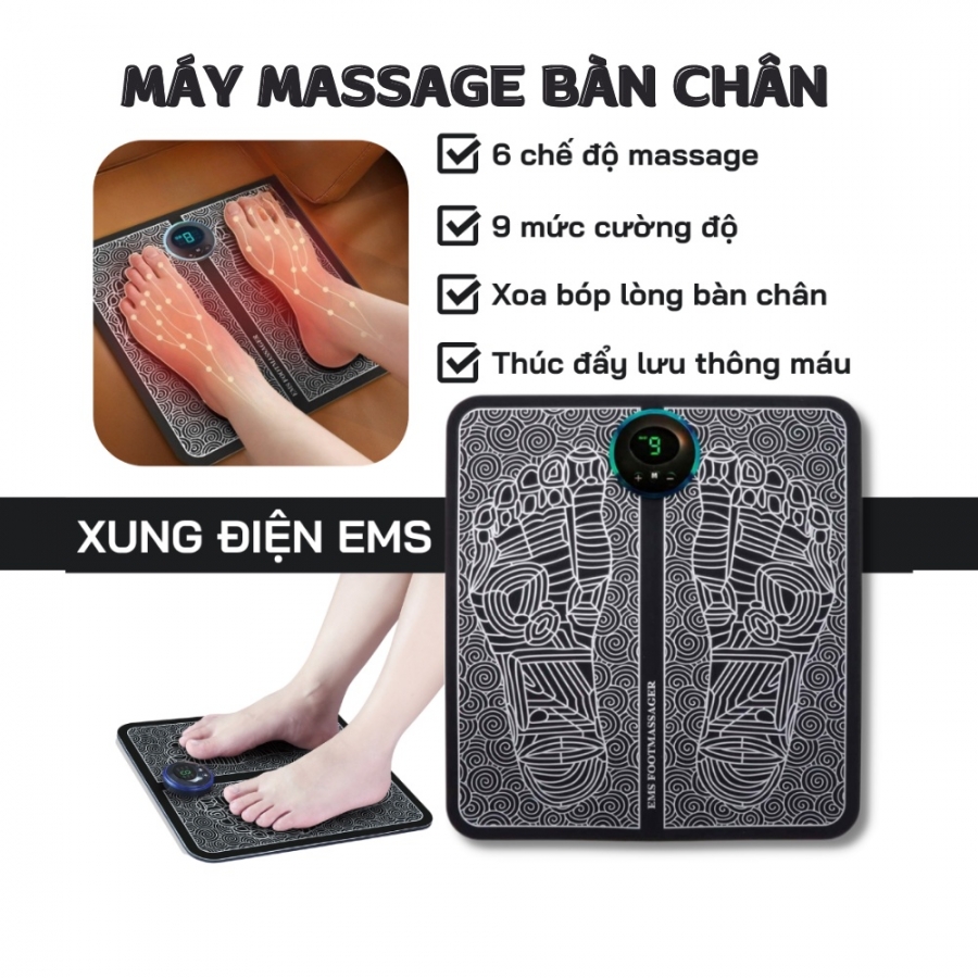 Thảm massage chân (sạc)