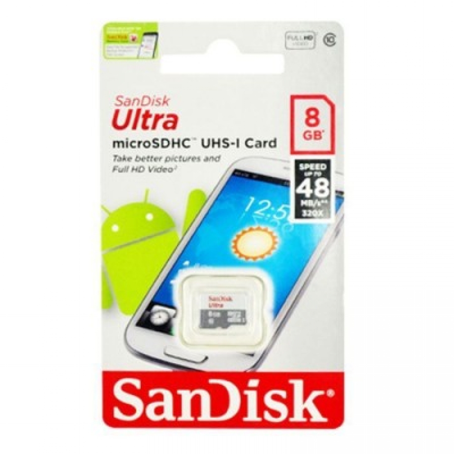 Thẻ nhớ sandisk 8GB class 10 thẻ nhỏ (hàng cty)