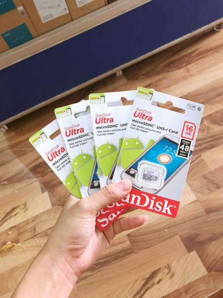 Thẻ nhớ sandisk 8GB class 10 thẻ nhỏ (hàng cty)