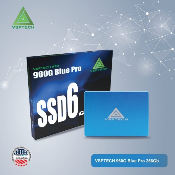 Ổ cứng SSD VSP-256G Blue 960 (Vỏ Nhôm-550/500MBs)