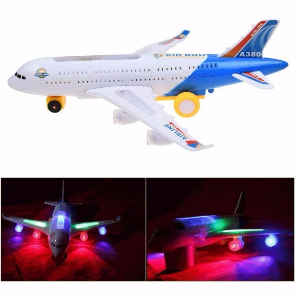 Máy bay chạy pin có nhạc và đèn