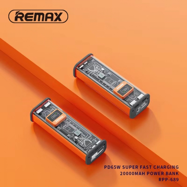 Pin dự phòng sạc nhanh 65W Remax RPP-689 20.000Mah