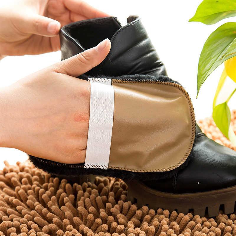 Găng tay len lông dùng để lau chùi giày