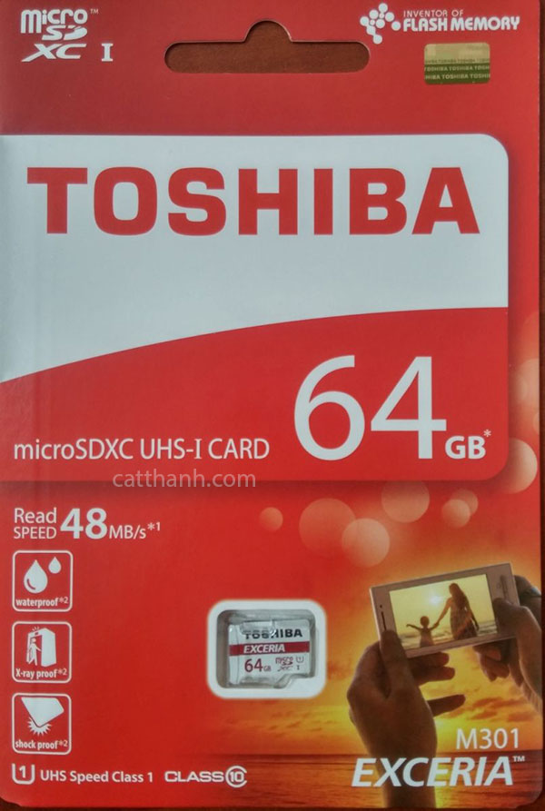 Thẻ nhớ toshiba box đỏ (cty) 64GB