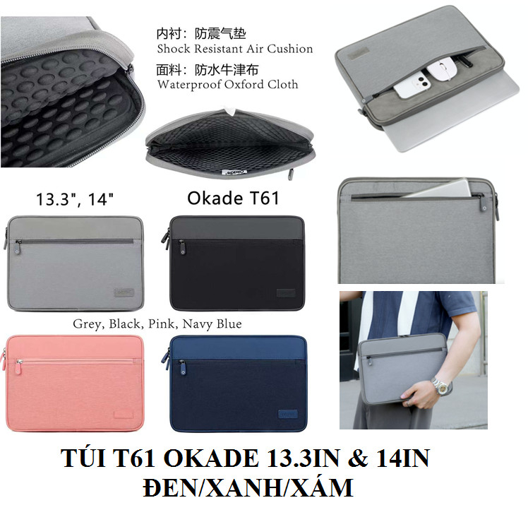 Túi đựng Macbook, Laptop Okade T61 13.3inch