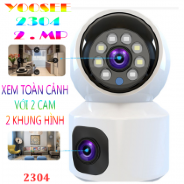 Camera ip (1 cam 2 màn hình) yoosee 2304, QST415