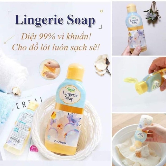 Nước giặt đồ lót Lingerie soap Nhật Bản120ml