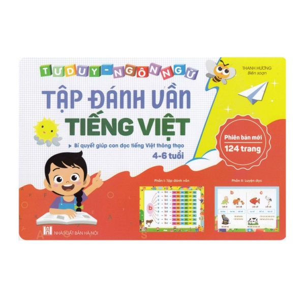 Sách cho bé Tập Đánh Vần Tiếng Việt (Phiên bản 124 trang)