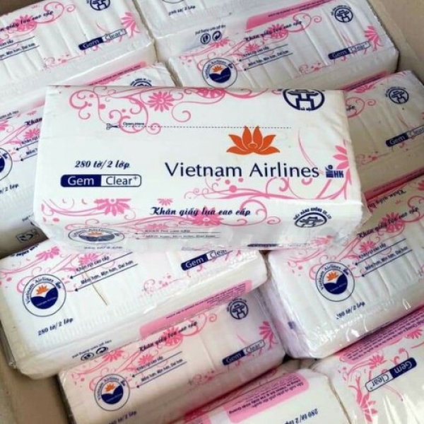 khăn giấy lụa vietnam Airlines bịch 300 tờ 2 lớp(loại xịn)