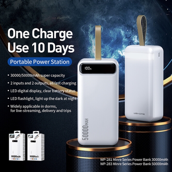 Pin dự phòng Wecome WK-283 50.000mah (DT)