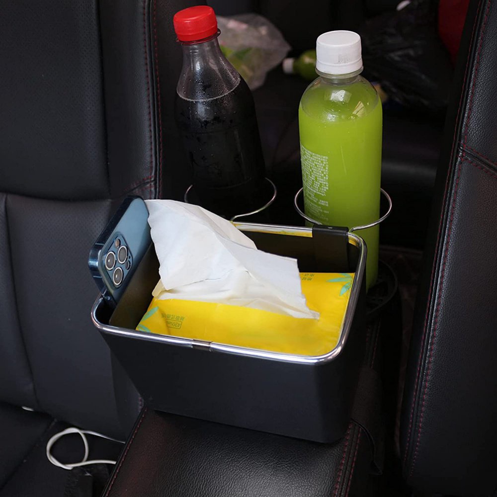 Hộp đựng vật dụng, giấy kèm đựng ly nước trong xe hơi