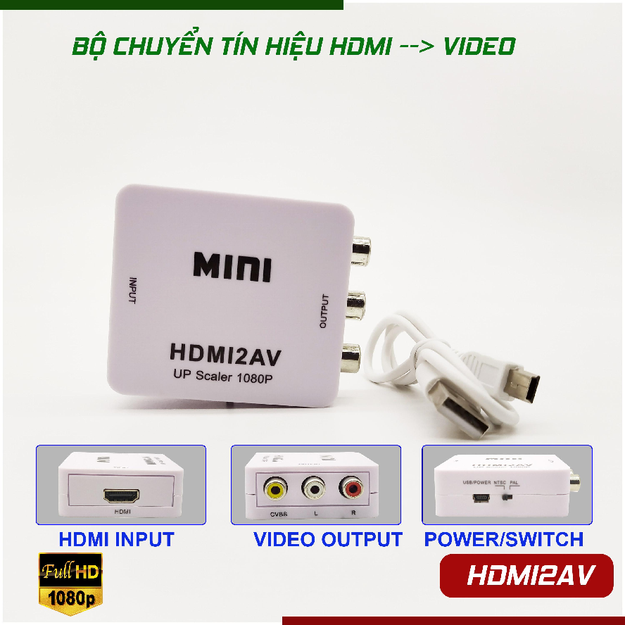 Box Chuyển Mini HDMI ra AV (VSP)