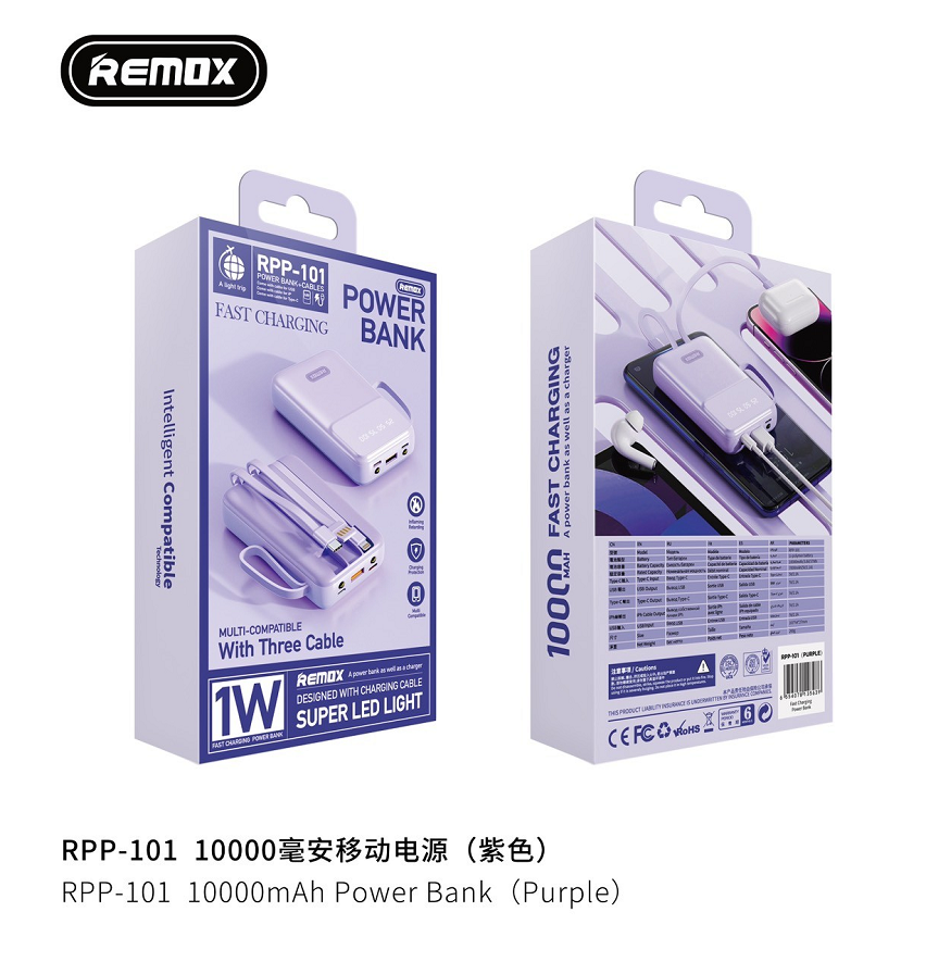 Pin sạc dự phòng Remax RPP-101 10.000mah