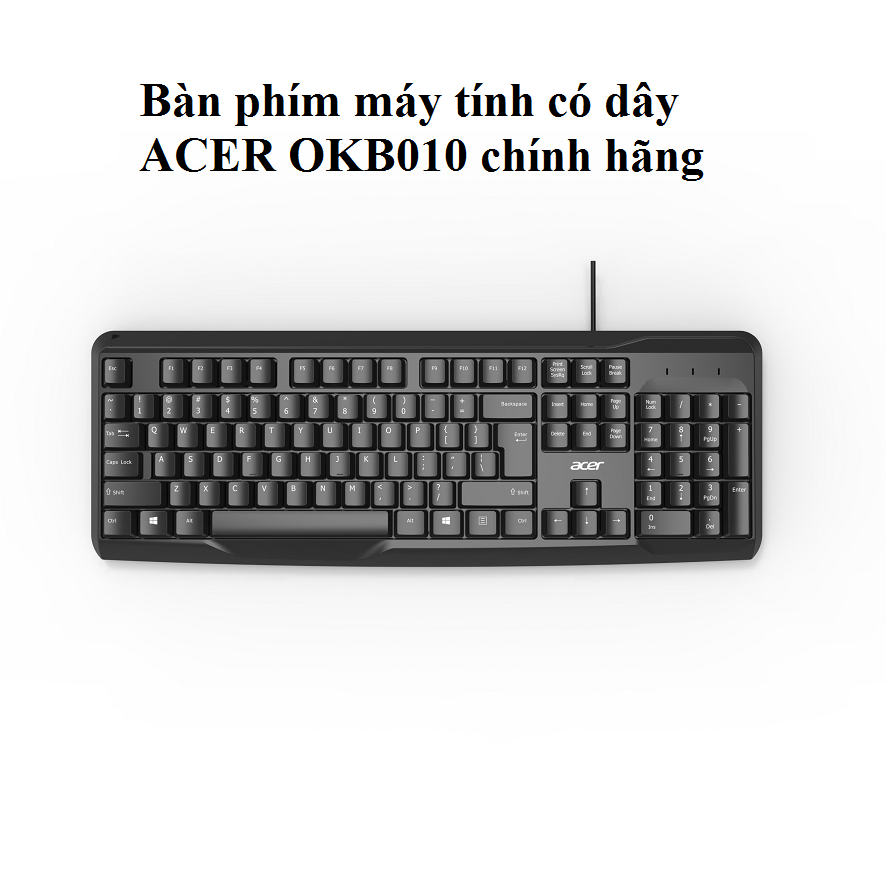 Bàn phím máy tính có dây ACER OKB010 chính hãng