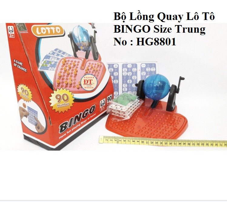Bộ Lồng Quay Lô Tô BINGO Size Trung No : HG8801