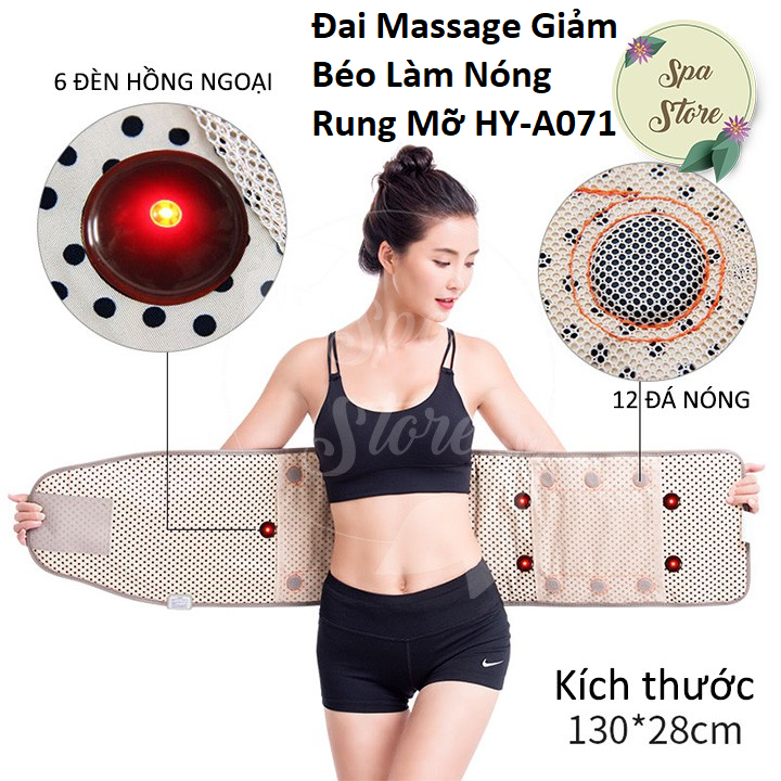 Đai Massage Giảm Béo Làm Nóng Rung Mỡ HY-A071 (sđặt trước 2 tiếng)