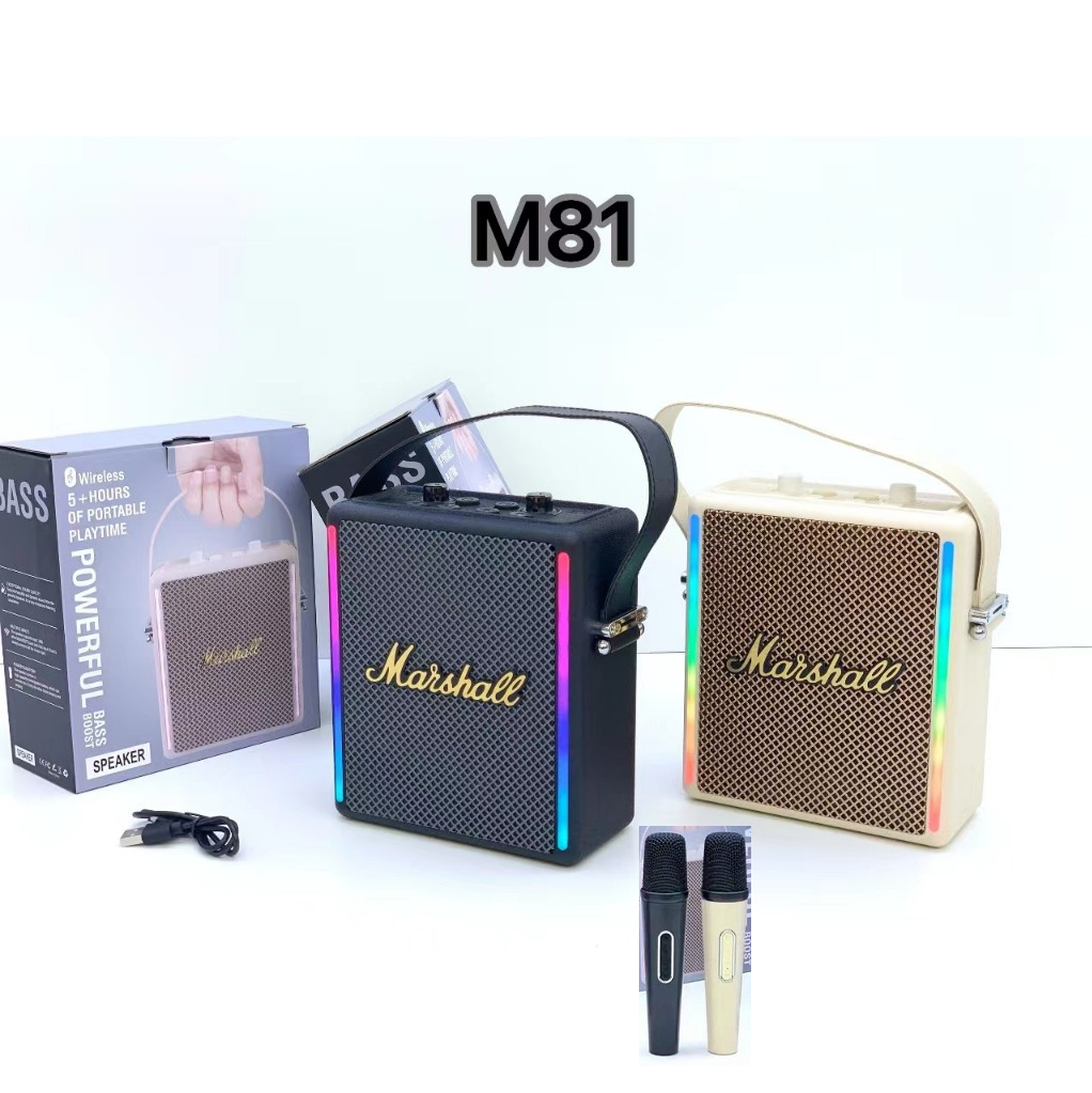 Loa Bluetooth Karaoke Marshall M81 Pro Kèm Mic